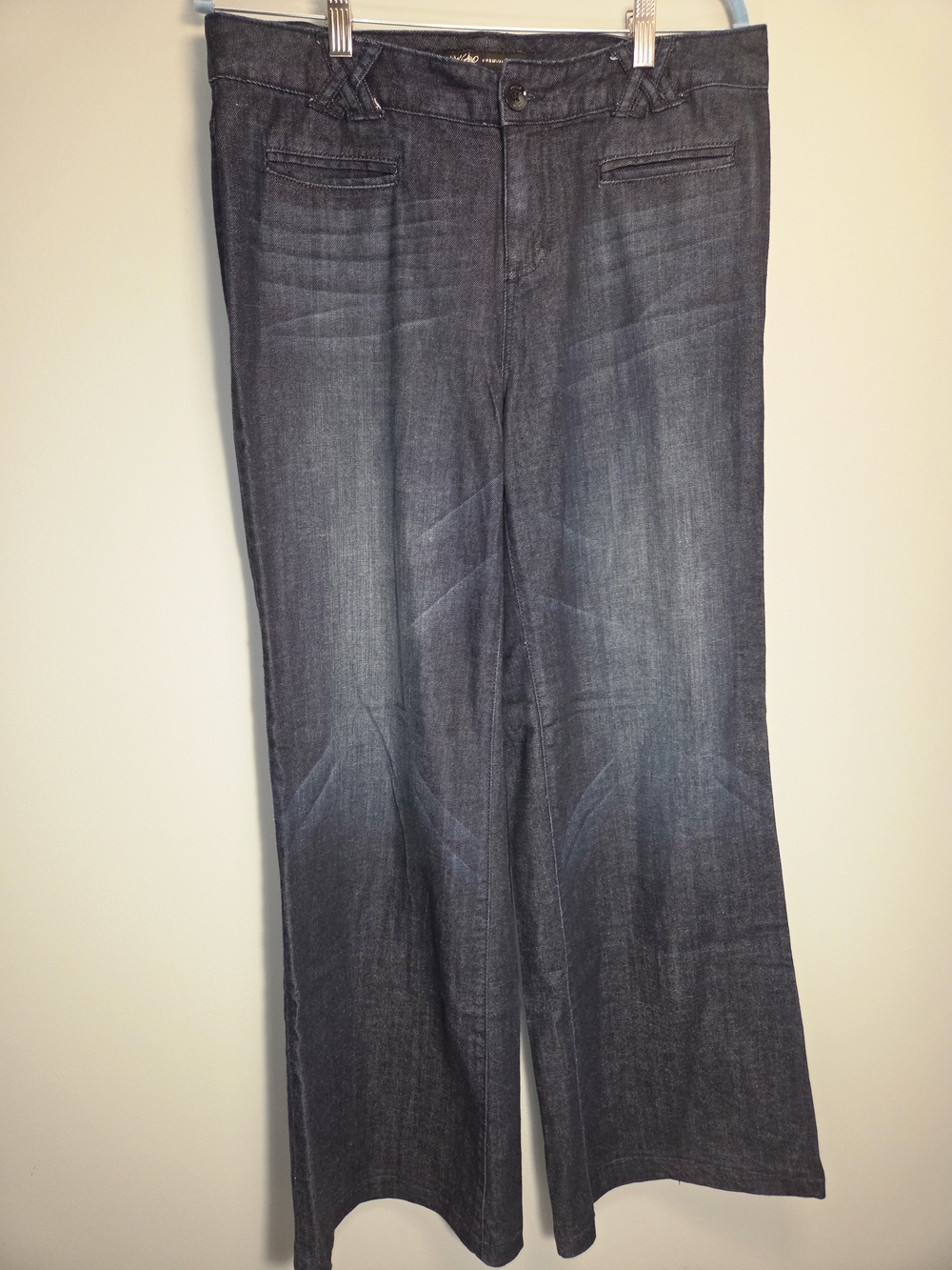 Y2K Mossimo Wide Leg Denim Trousers with X Belt Loops.